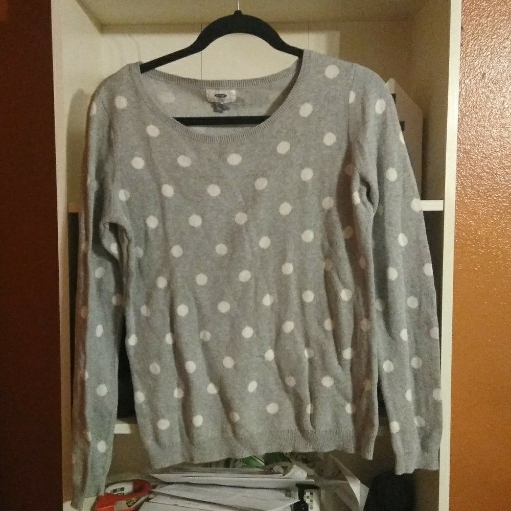 OLD NAVY polka dot sweater